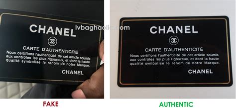 chanel authenticity card real or fake|certificate of authenticity Chanel.